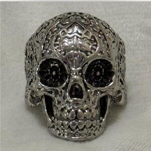 Vintage Punk Silver Skull Ring
